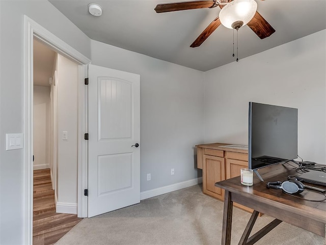 8509 NW 125th St, Oklahoma City, OK 73142 - office space with baseboards and ceiling fan