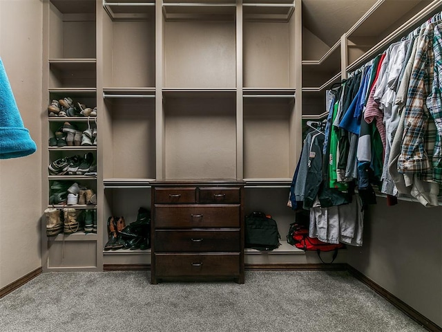 1808 Lago Dr, Moore, OK 73160 - walk in closet featuring carpet flooring