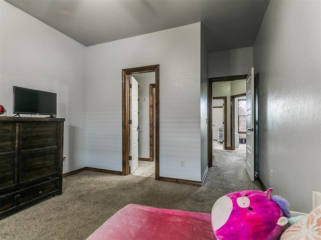 1808 Lago Dr, Moore, OK 73160 - carpeted bedroom with baseboards