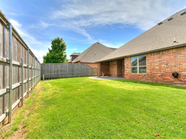 1808 Lago Dr, Moore, OK 73160 - view of yard featuring a patio area