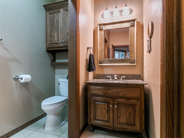 3133 Beacon Hill St, Edmond, OK 73034 - bathroom with vanity and tile patterned floors