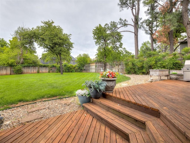 1011 Saint Andrews Dr, Edmond, OK 73025 - wooden deck featuring a fenced backyard