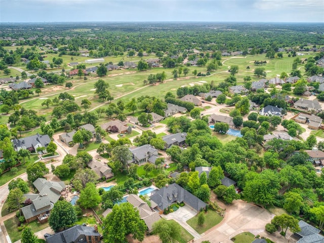 1011 Saint Andrews Dr, Edmond, OK 73025 - aerial perspective of suburban area with a golf club