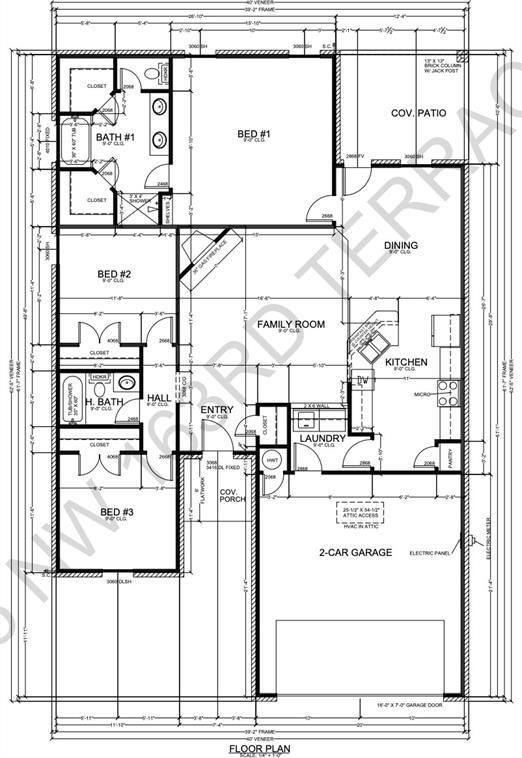 8325 NW 163rd Ter, Edmond, OK 73013 - view of floor plan / room layout