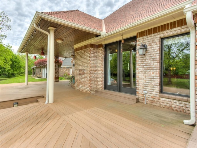 9408 S Caldwell Dr, Midwest City, OK 73130 - view of wooden deck