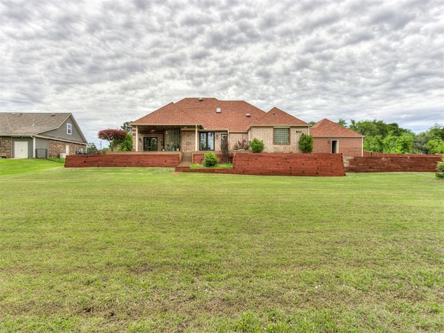 9408 S Caldwell Dr, Midwest City, OK 73130 - rear view of property with brick siding