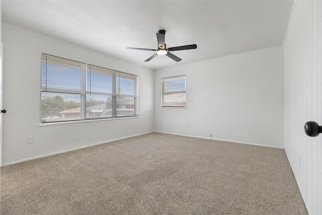 3601 N Terry Ave, Oklahoma City, OK 73111 - carpeted spare room with baseboards and ceiling fan
