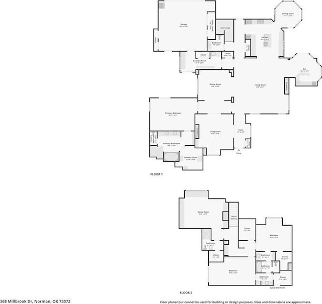 368 Millbrook Dr, Norman, OK 73072 - floor plan / room layout