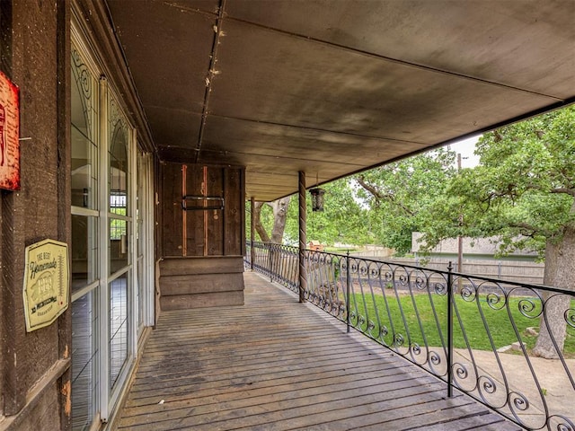 view of deck