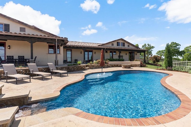 9639 Horizon Cir, Sperry, OK 74073 - view of pool featuring fence, a patio, and a fenced in pool