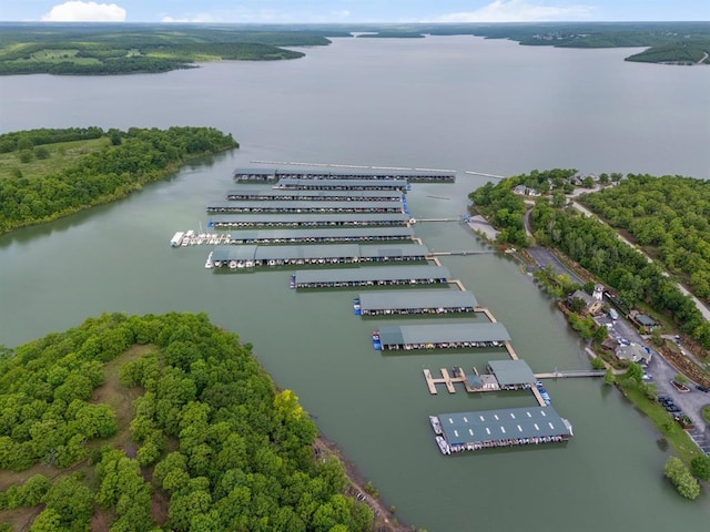 9639 Horizon Cir, Sperry, OK 74073 - birds eye view of property featuring a water view