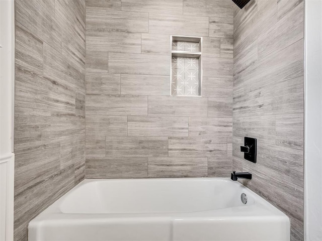 full bath with a bathtub and a shower