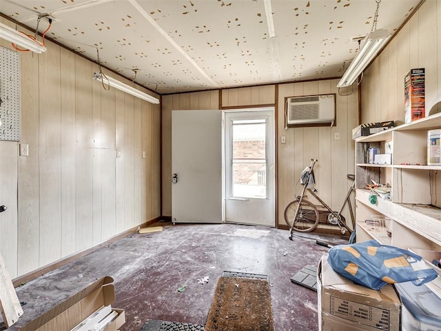 storage with an AC wall unit