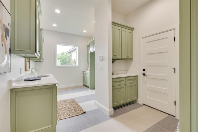 6516 NE 97th St, Oklahoma City, OK 73151 - washroom featuring light tile patterned floors and recessed lighting