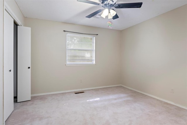 6408 Brentford Ter, Oklahoma City, OK 73132 - unfurnished bedroom with light colored carpet, baseboards, and a closet