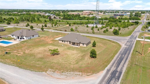 view from above of property