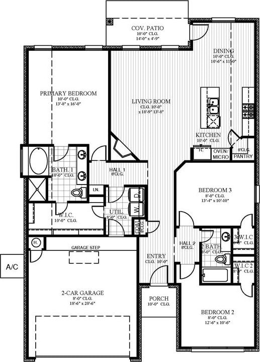 14033 Giverny Ave, Yukon, OK 73099 - home floor plan