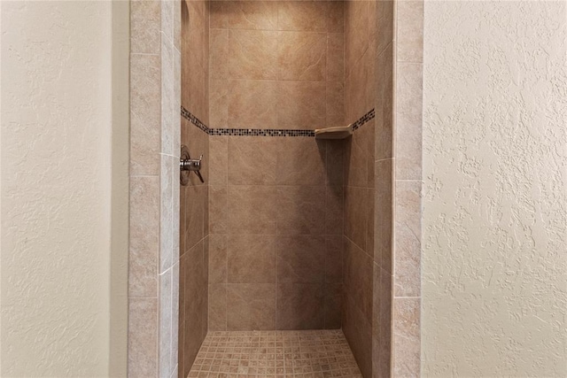 2001 Saber Ln, Weatherford, OK 73096 - full bath featuring a textured wall and a tile shower