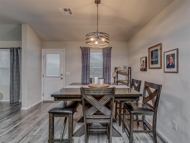 424 SE 5th Ter, Newcastle, OK 73065 - dining space featuring baseboards and wood finished floors