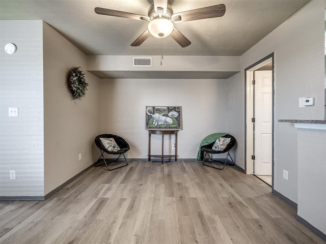 11530 N May Ave Unit D303, Oklahoma City, OK 73120 - unfurnished room with light wood-style flooring and ceiling fan