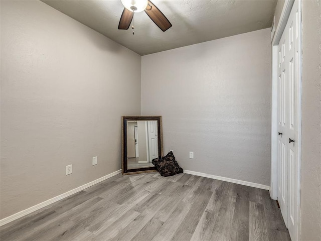 11530 N May Ave Unit D303, Oklahoma City, OK 73120 - spare room with ceiling fan and light wood-style floors