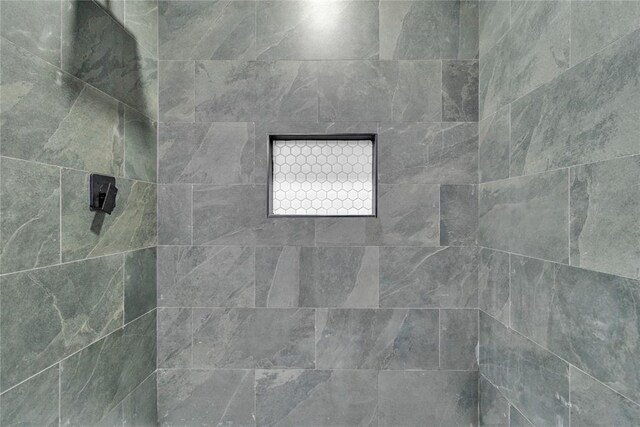 bathroom view of a tile shower