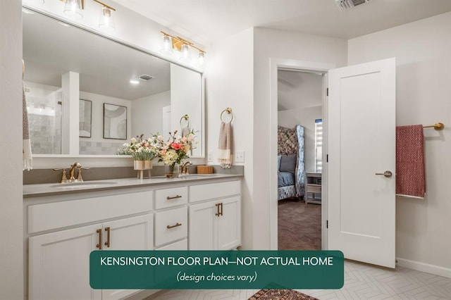 24119 Western Ave, Washington, OK 73093 - full bath featuring double vanity, ensuite bathroom, and baseboards