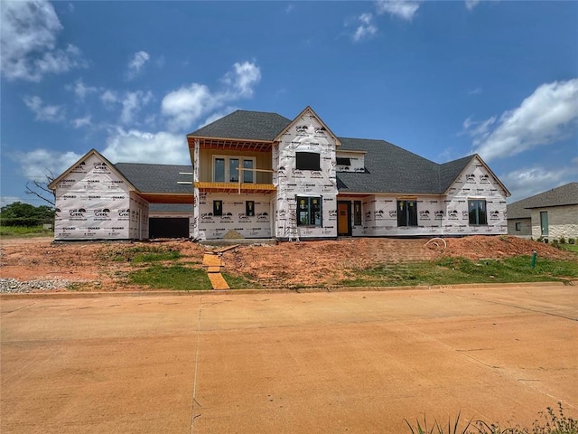 6201 Canopy Ln, Edmond, OK 73025 - property in mid-construction with stone siding