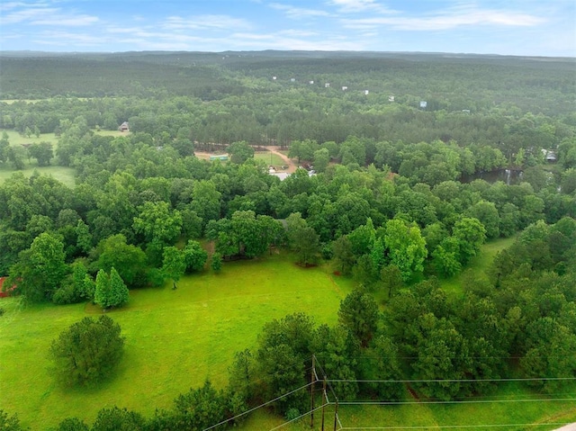aerial view of a forest