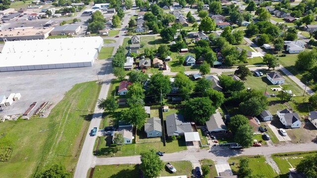 503 W Martin St, El Reno, OK 73036 - aerial overview of property's location with nearby suburban area