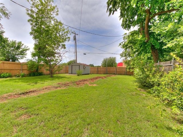 3617 N Westmont St, Oklahoma City, OK 73118 - view of yard with a storage shed and an outbuilding