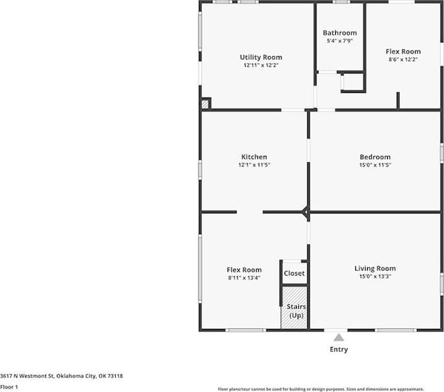 3617 N Westmont St, Oklahoma City, OK 73118 - home floor plan