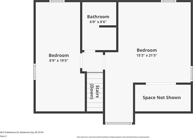 3617 N Westmont St, Oklahoma City, OK 73118 - room layout