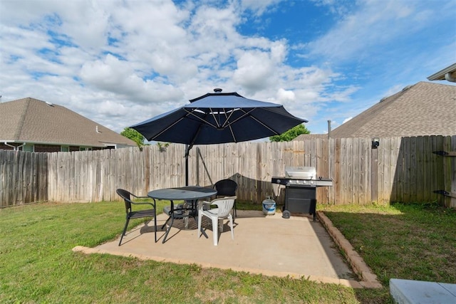 11423 Village Ave, Midwest City, OK 73130 - view of patio featuring a grill