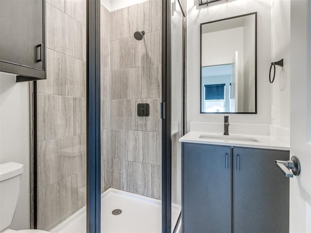 8916 NW 130th St, Oklahoma City, OK 73142 - bathroom with a shower stall, toilet, and vanity