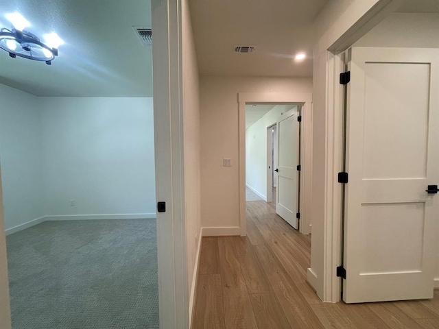 1920 Glover Golden Rd, Broken Bow, OK 74728 - hall with baseboards and wood finished floors