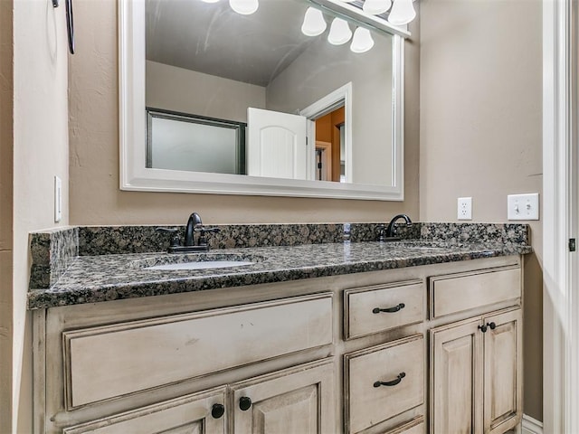 full bath featuring double vanity