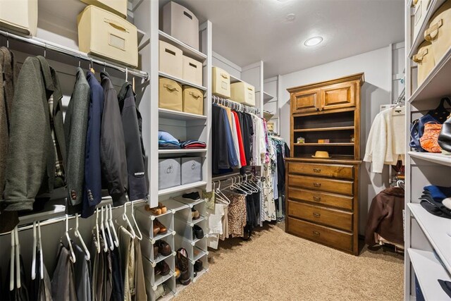 1401 Canyon Bridge Ln, Edmond, OK 73034 - walk in closet with light colored carpet