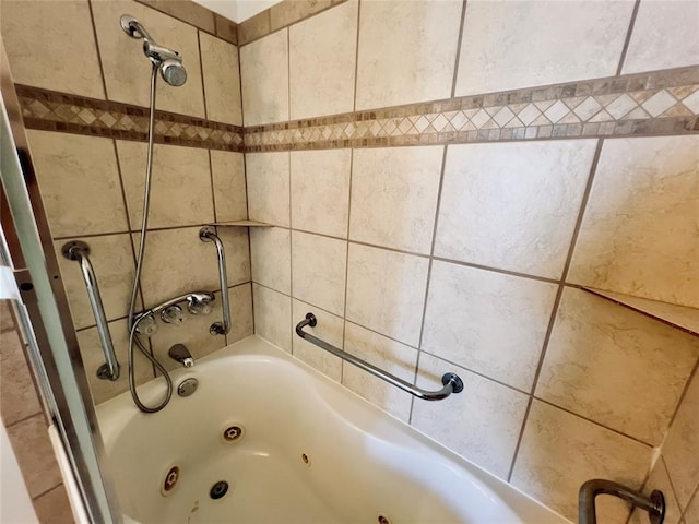 36040 E 1140th Rd Unit 114Rd, Seminole, OK 74868 - bathroom featuring a combined bath / shower with jetted tub
