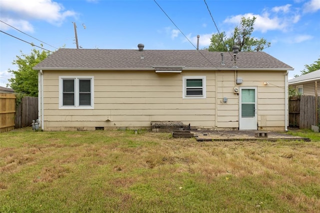 5102 N Beaver Ave, Bethany, OK 73008 - back of property featuring crawl space and roof with shingles