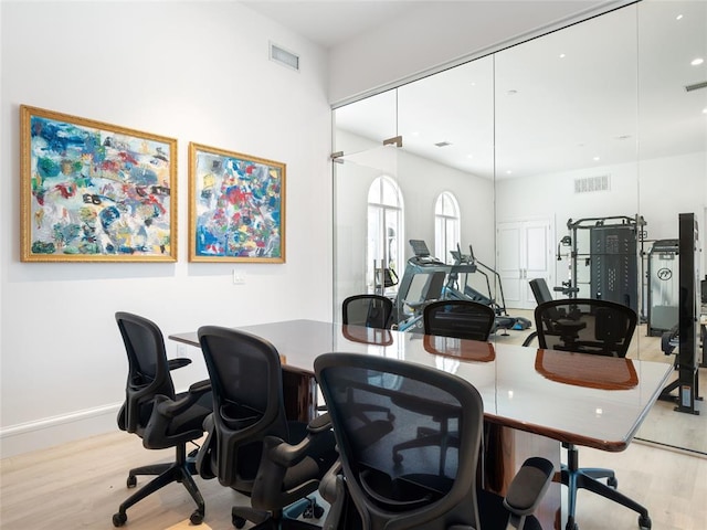 6100 NW Grand Blvd Unit 6103, Oklahoma City, OK 73118 - office area featuring light wood-type flooring
