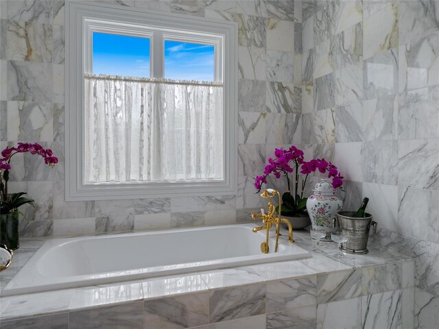 6119 NW Grand Blvd, Oklahoma City, OK 73118 - full bathroom featuring healthy amount of natural light and a bath
