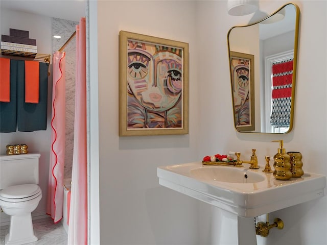6119 NW Grand Blvd, Oklahoma City, OK 73118 - full bath with toilet and a shower with shower curtain