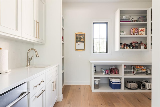 pantry with a sink