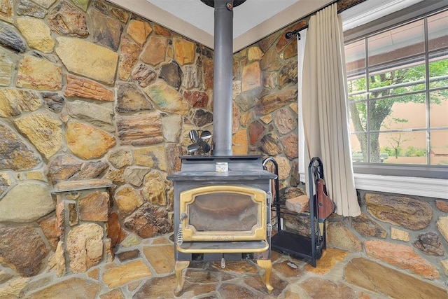 11747 N 2240th Rd, Cordell, OK 73632 - detailed view of a wood stove