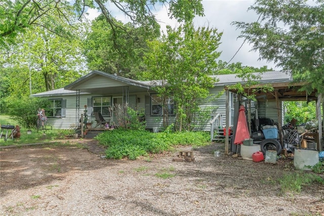 39761 State Highway 59, Byars, OK 74831 - ranch-style house featuring covered porch