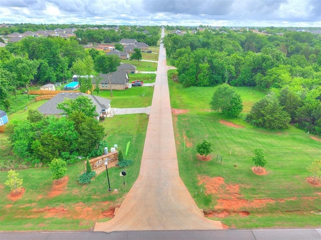 aerial perspective of suburban area