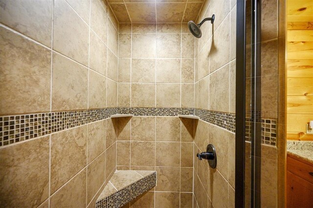 479 Poplar Cir, Broken Bow, OK 74728 - bathroom view of a shower stall and vanity