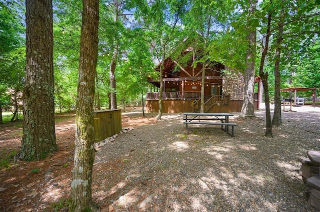 479 Poplar Cir, Broken Bow, OK 74728 - view of yard