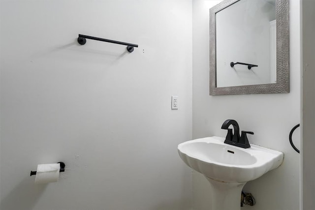 bathroom with a sink